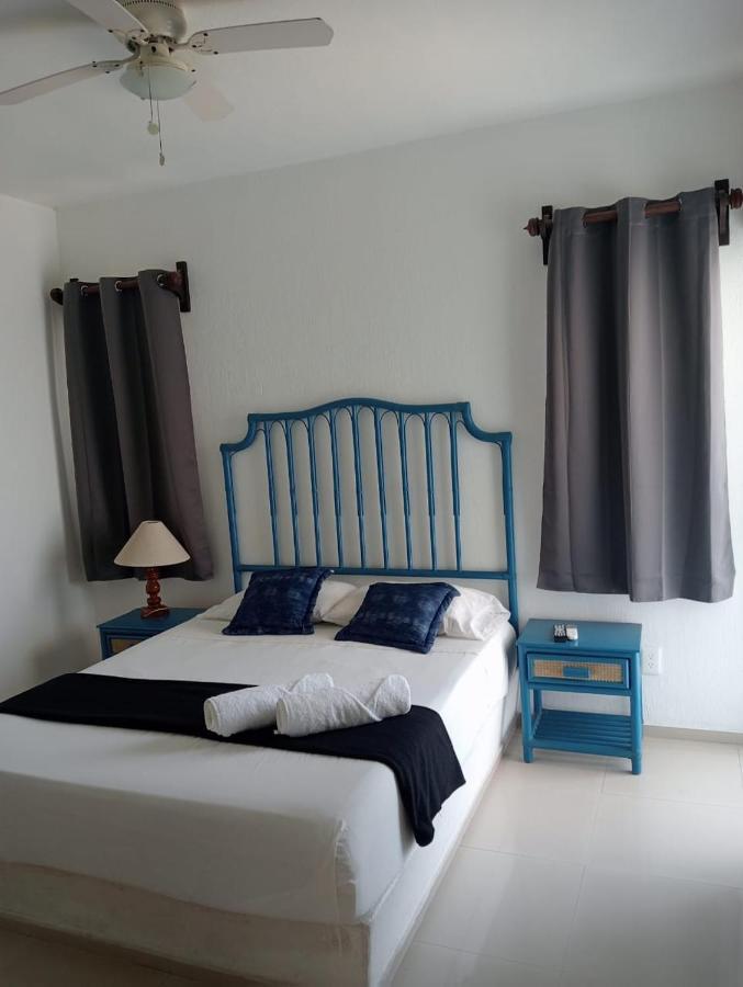 Magnifico Departamento, Cocina Equipada, 2 Recamaras 2 Banos , Hasta 6 Personas, 3 Albercas, Playa A 50 Mts Wifi, Aire Acondicionado Apartment Манзанило Екстериор снимка