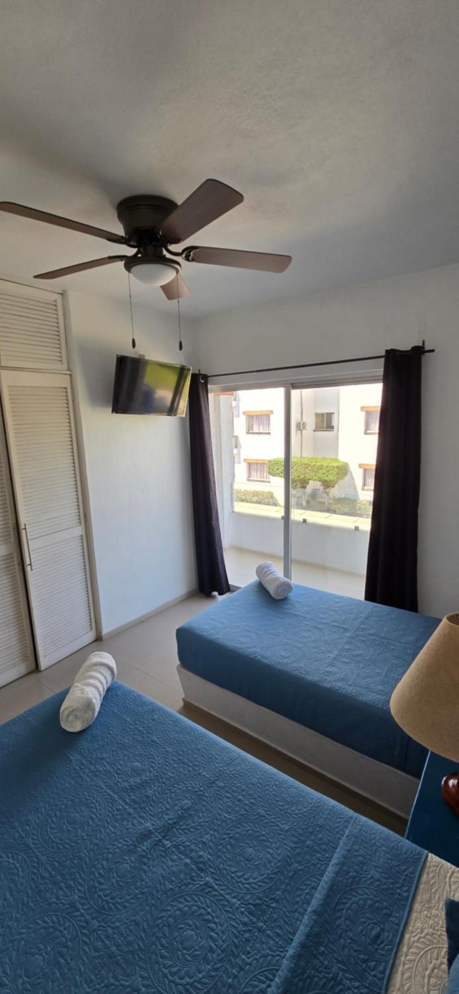 Magnifico Departamento, Cocina Equipada, 2 Recamaras 2 Banos , Hasta 6 Personas, 3 Albercas, Playa A 50 Mts Wifi, Aire Acondicionado Apartment Манзанило Екстериор снимка